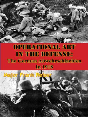 cover image of Operational Art In the Defense